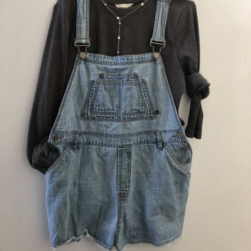 Denim Short Overalls
